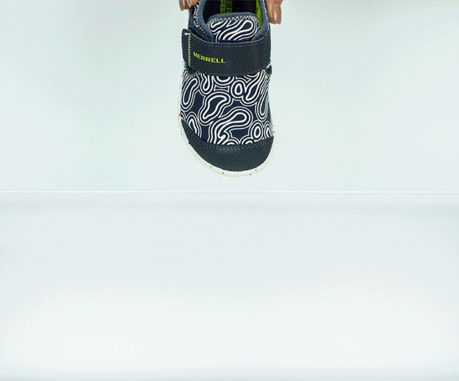 Merrell Lite Barns Bare Trinn® H2o Chroma Sneaker Marine Lime