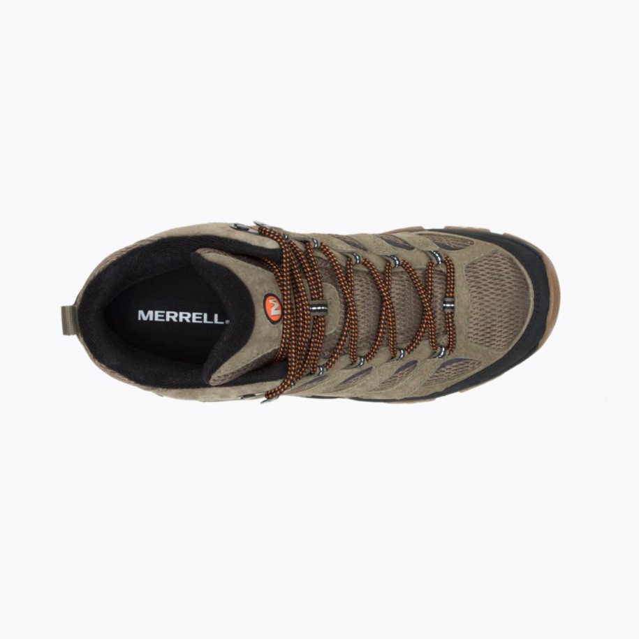 Merrell Menns Moab 3 Mid Vanntett Oliven Tyggegummi