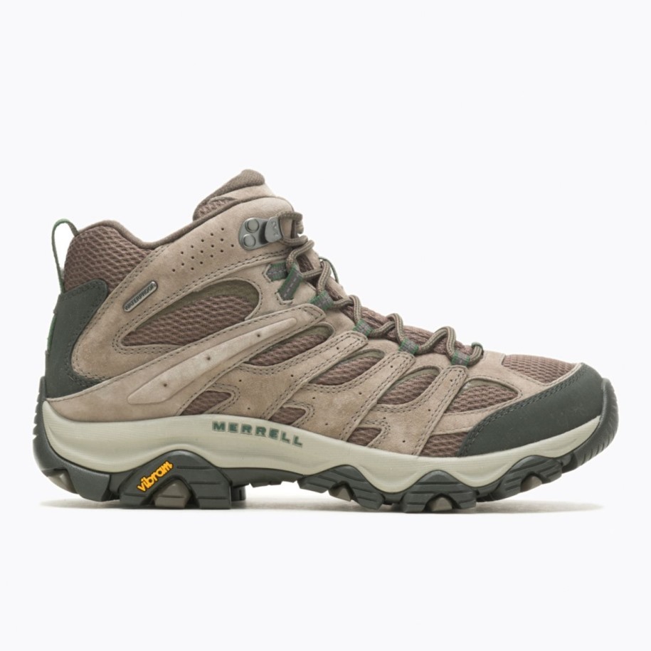 Merrell Menns Moab 3 Mid Vanntett, Bred Klippeblokk