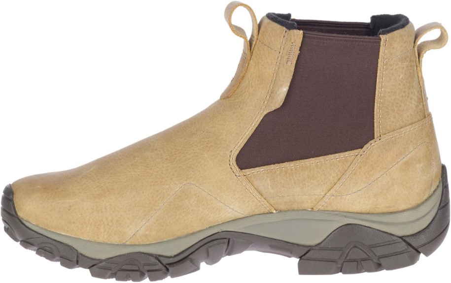 Merrell Menns Moab Adventure Chelsea Polar Vanntett Tobakk