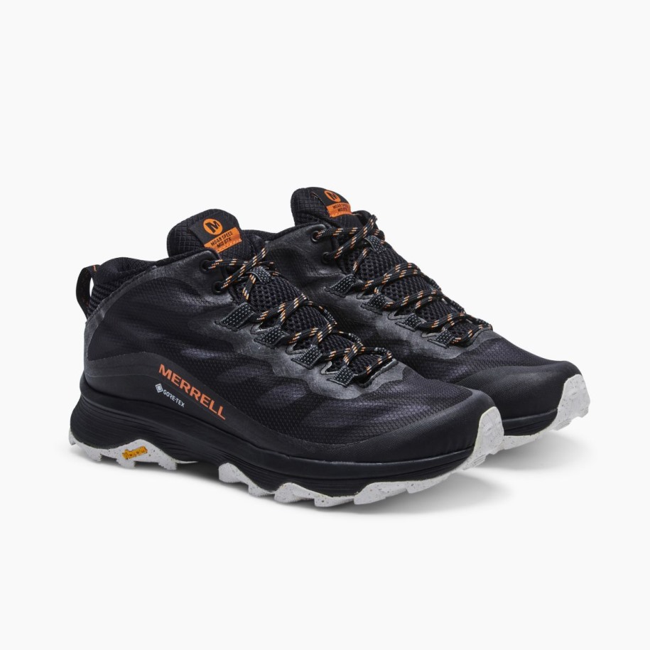 Merrell Herre Moab Speed Mid Gore-tex Svart