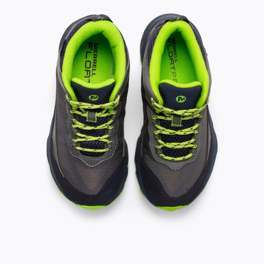 Merrell Marinegrå Lime Stor Barnemoab Speed Mid Vanntett