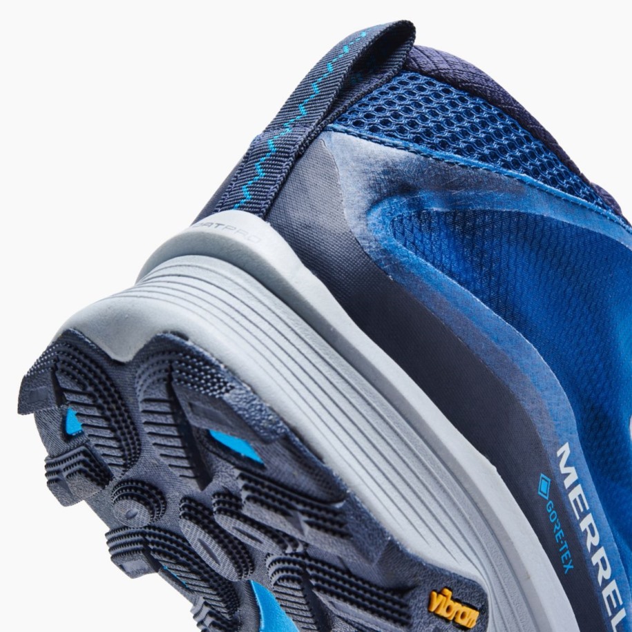 Merrell Navy Herre Moab Speed Mid Gore-tex