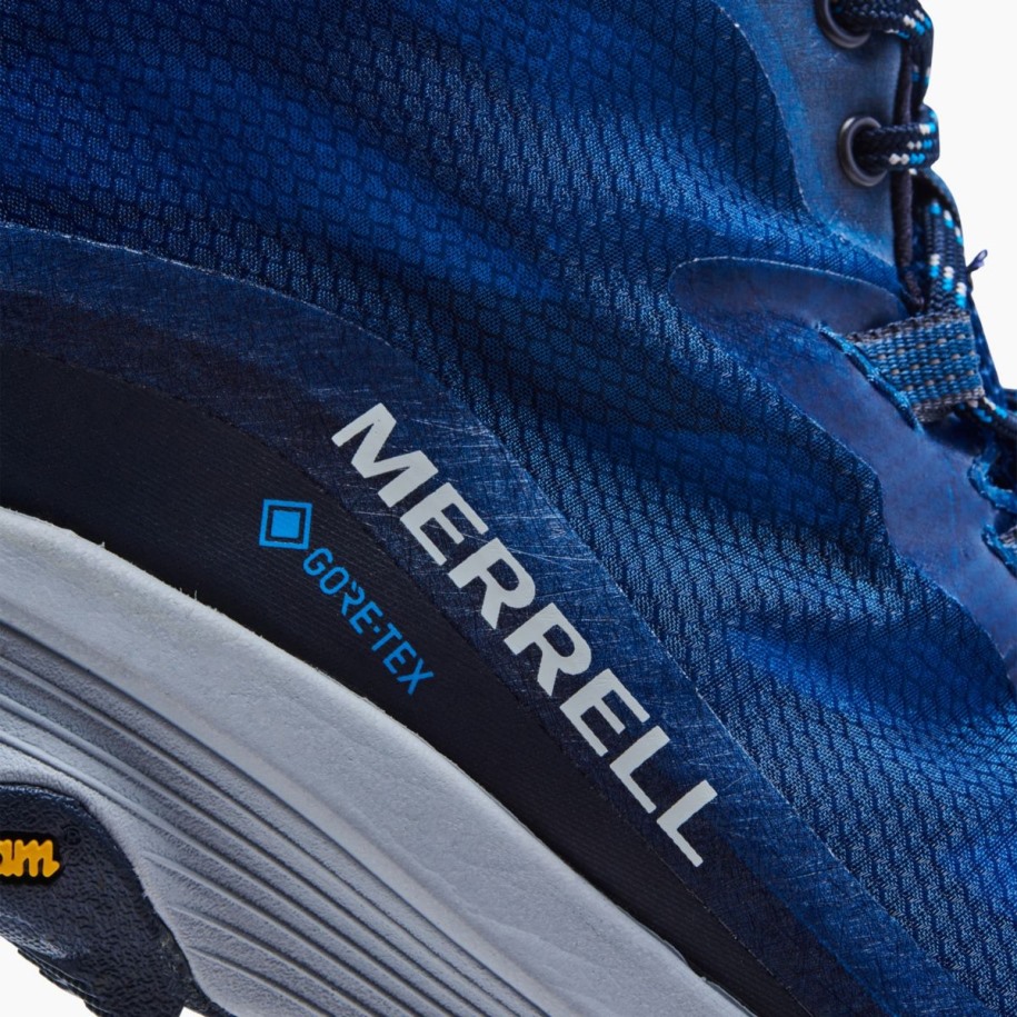 Merrell Navy Herre Moab Speed Mid Gore-tex