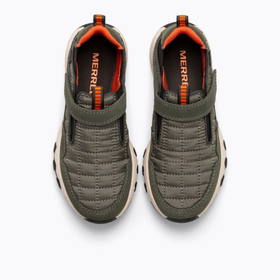 Merrell Olive Orange Big Kid's Free Roam Hut Moc