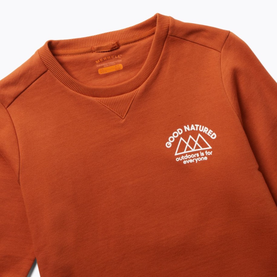 Merrell Potters Clay Kvinners Godmodige Crew Neck Fleece