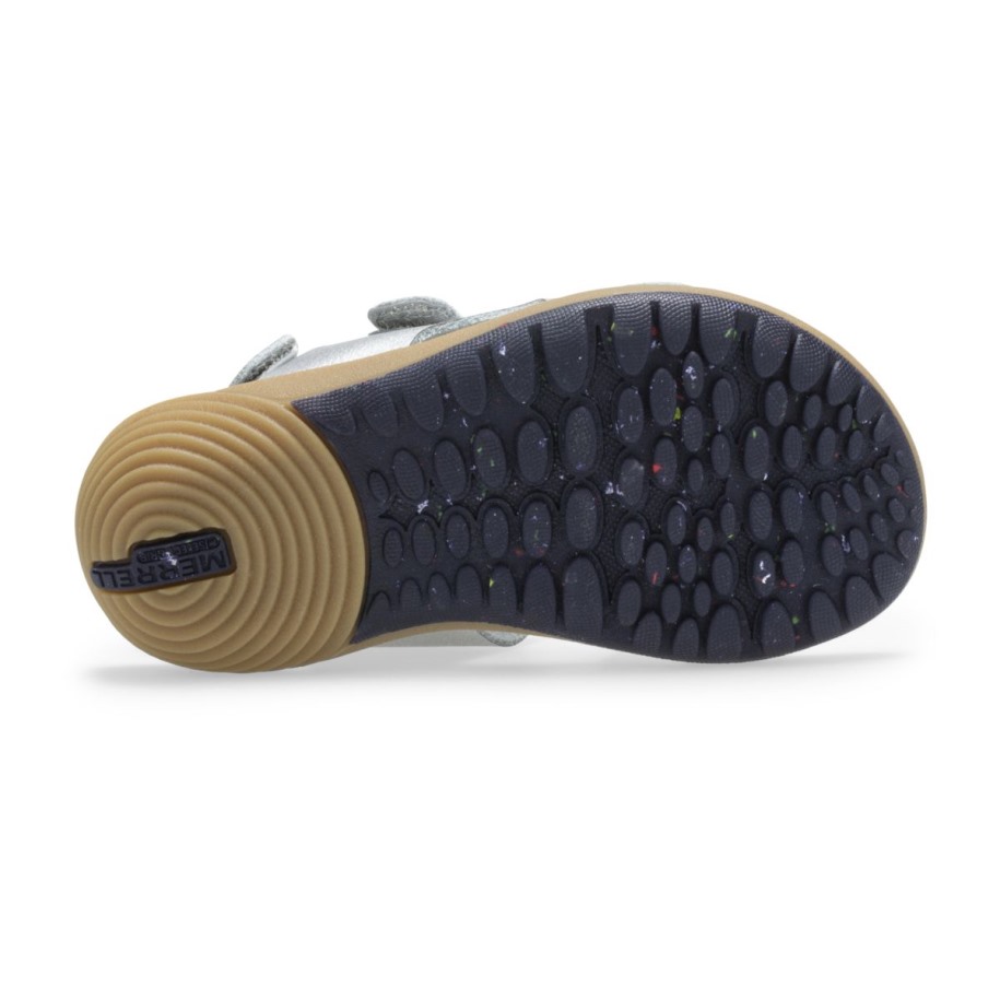 Merrell Silver Little Kid's Bare Steps® Sandal