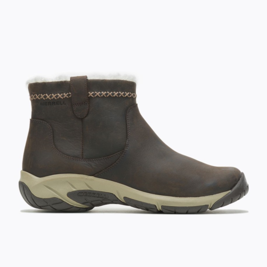 Merrell Kvinners Encore 4 Bløff Glidelås Polar Vanntett Bred Bredde Espresso
