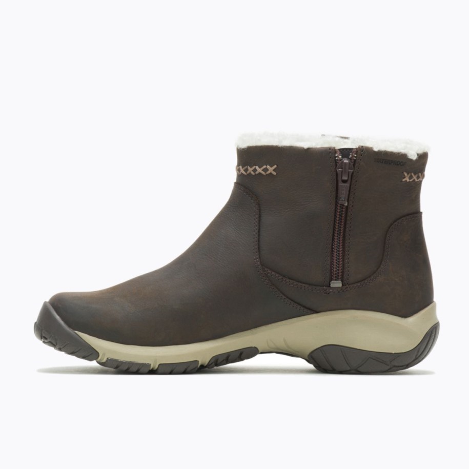 Merrell Kvinners Encore 4 Bløff Glidelås Polar Vanntett Bred Bredde Espresso