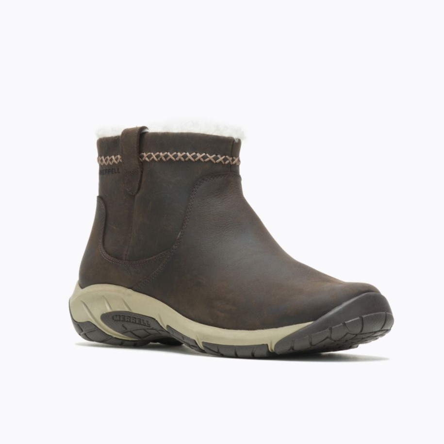 Merrell Kvinners Encore 4 Bløff Glidelås Polar Vanntett Bred Bredde Espresso