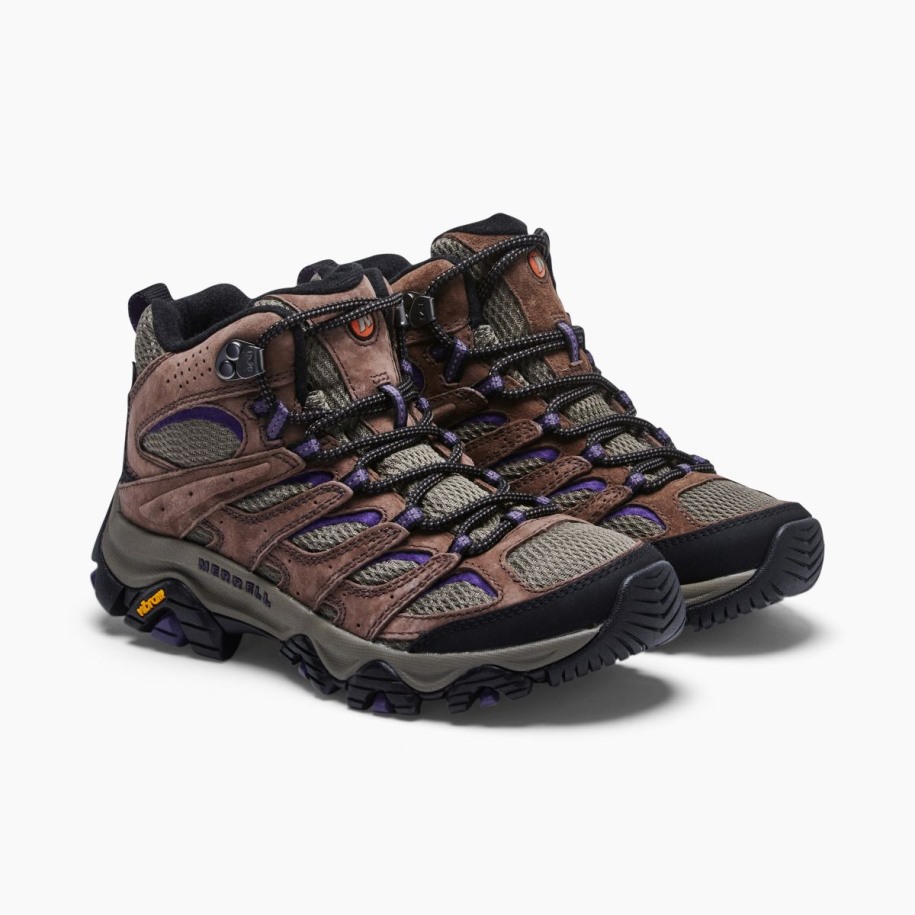 Merrell Dame Moab 3 Mid Wide Width Bracken Lilla