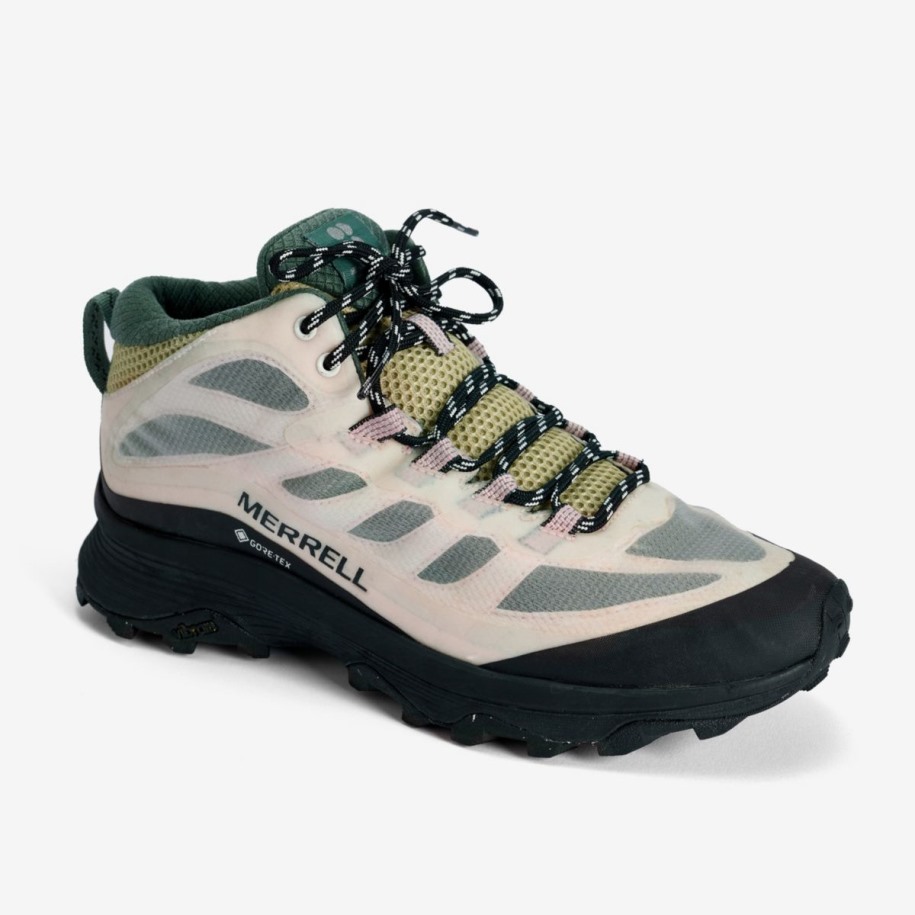 Merrell Kvinners Moab Speed Mid Gore-tex X Svett Betty Hvit Rosa