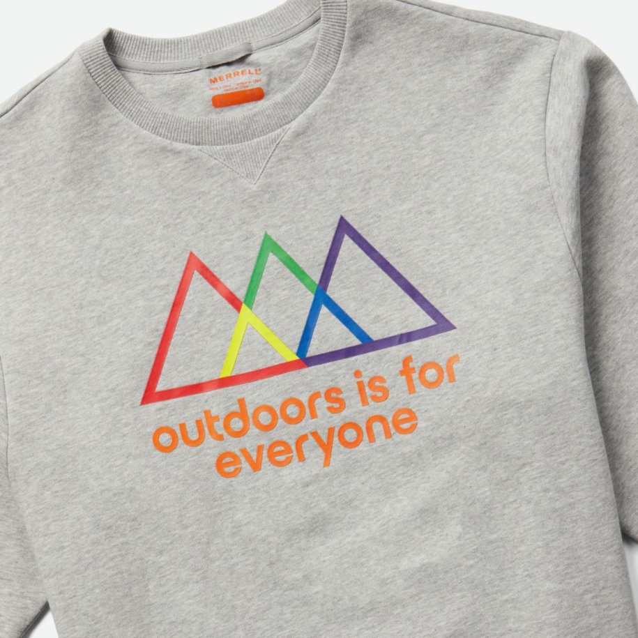 Utendørs Er For Alle Crewneck Sweatshirt Merrell Heather Grey