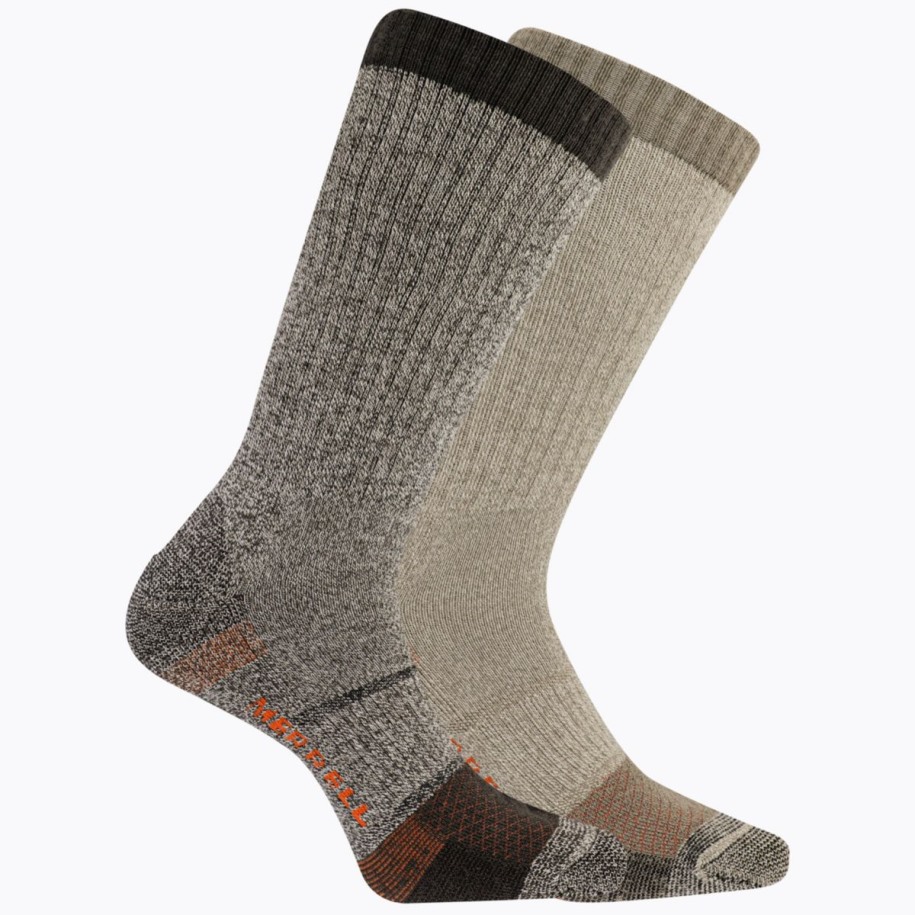 Robust Stål Tå Crew 2-pack Brun Asst Merrell