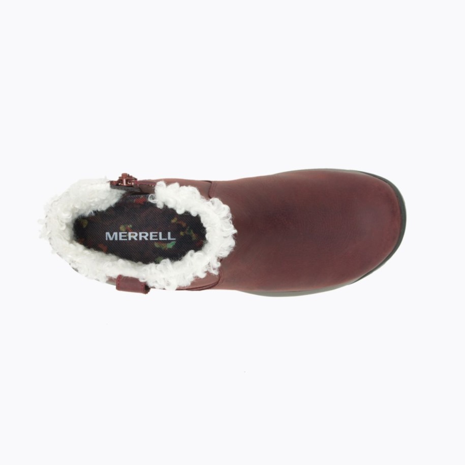 Kvinners Encore 4 Bløff Glidelås Polar Vanntett Sable Merrell