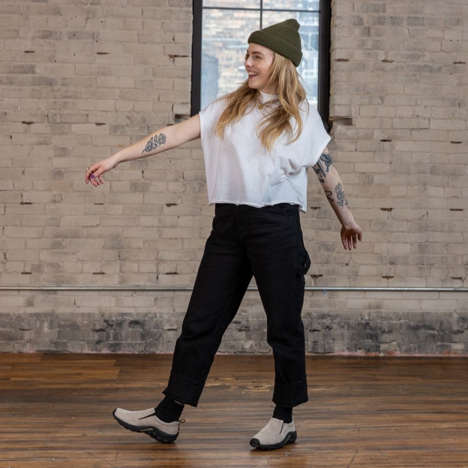 Kvinners Jungel Moc Merrell Taupe