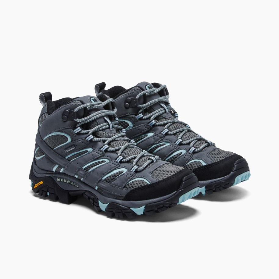 Kvinners Moab 2 Mid Gore -tex Bred Bredde Sedona Sage Merrell