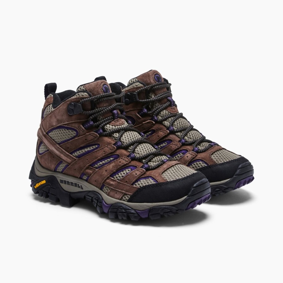 Dame Moab 2 Mid Ventilator Bred Bredde Bracken Lilla Merrell