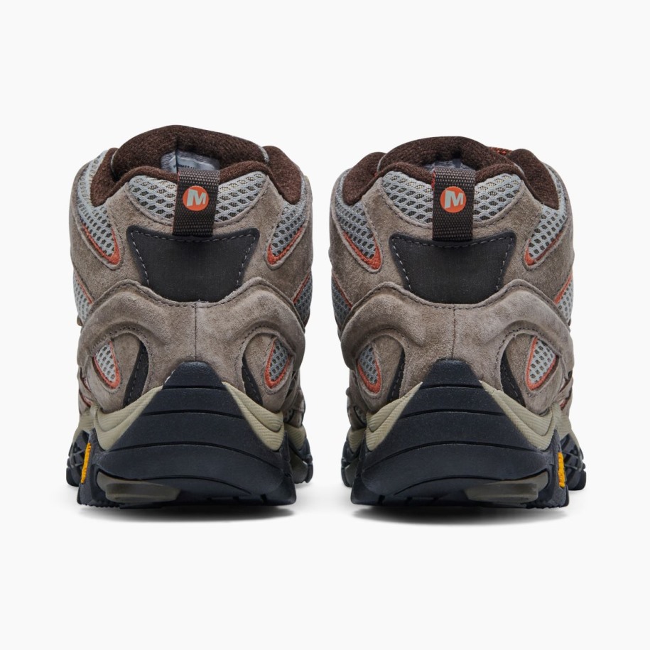 Kvinners Moab 2 Mid Vanntett Merrell Strikksnor Med Bred Bredde