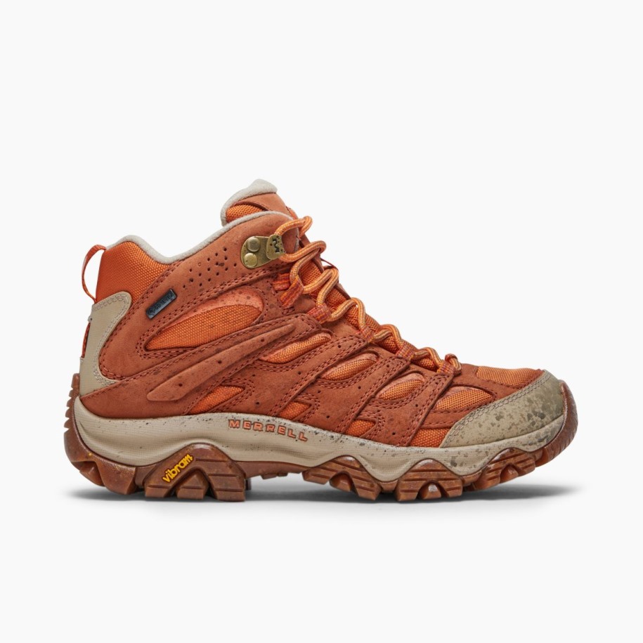Kvinners Moab 3 Glatt Mid Gore-tex Burnish Merrell