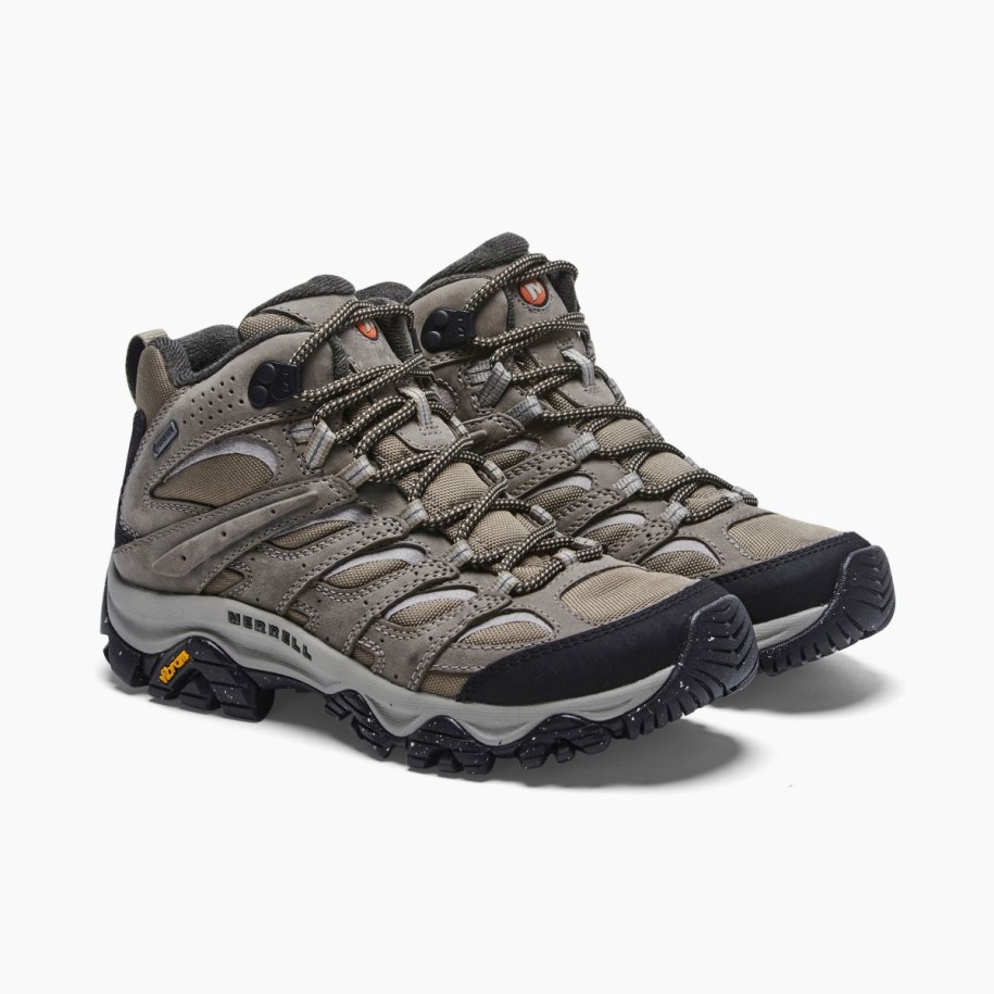 Kvinners Moab 3 Glatt Mid Gore-tex Merrell Brindle