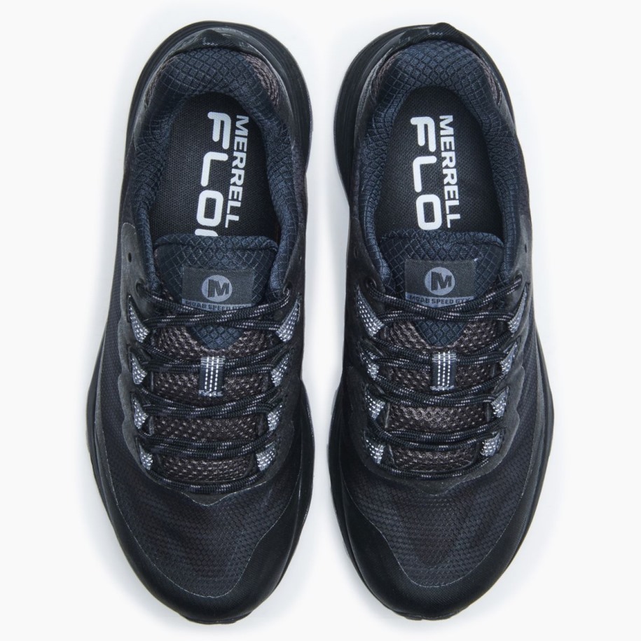 Kvinners Moab Speed Gore-tex Merrell Svart Asfalt