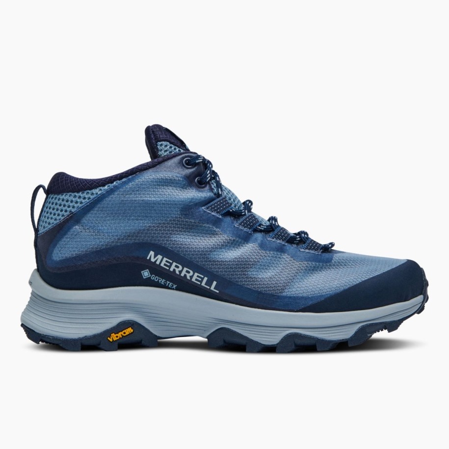 Kvinners Moab Speed Mid Gore-tex Merrell Marine