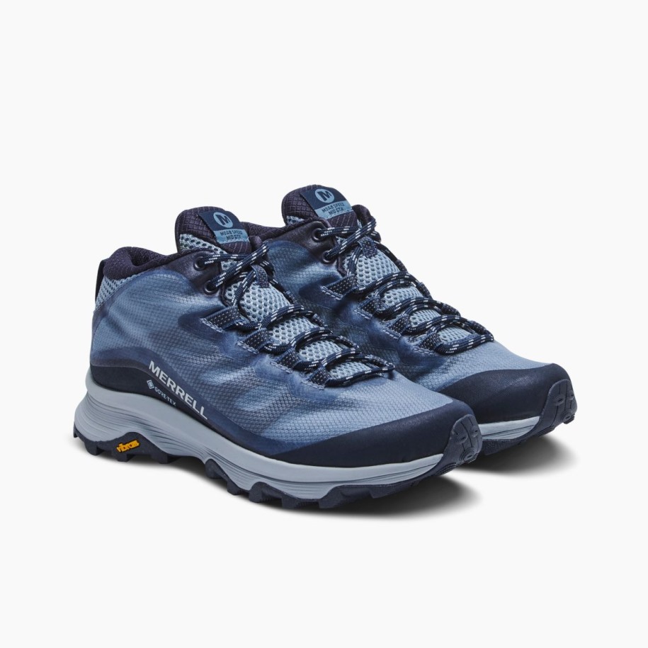 Kvinners Moab Speed Mid Gore-tex Merrell Marine