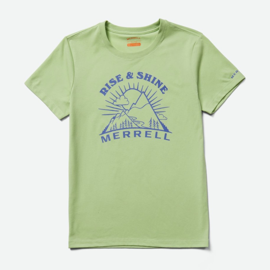 Kvinners Rise And Shine Crew Tee Skum Grønn Merrell