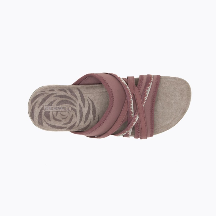 Kvinners Terran 3 Cush Slide Marron Burlwood Merrell