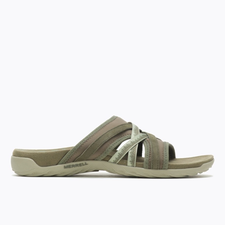 Kvinners Terran 3 Cush Slide Olive Merrell