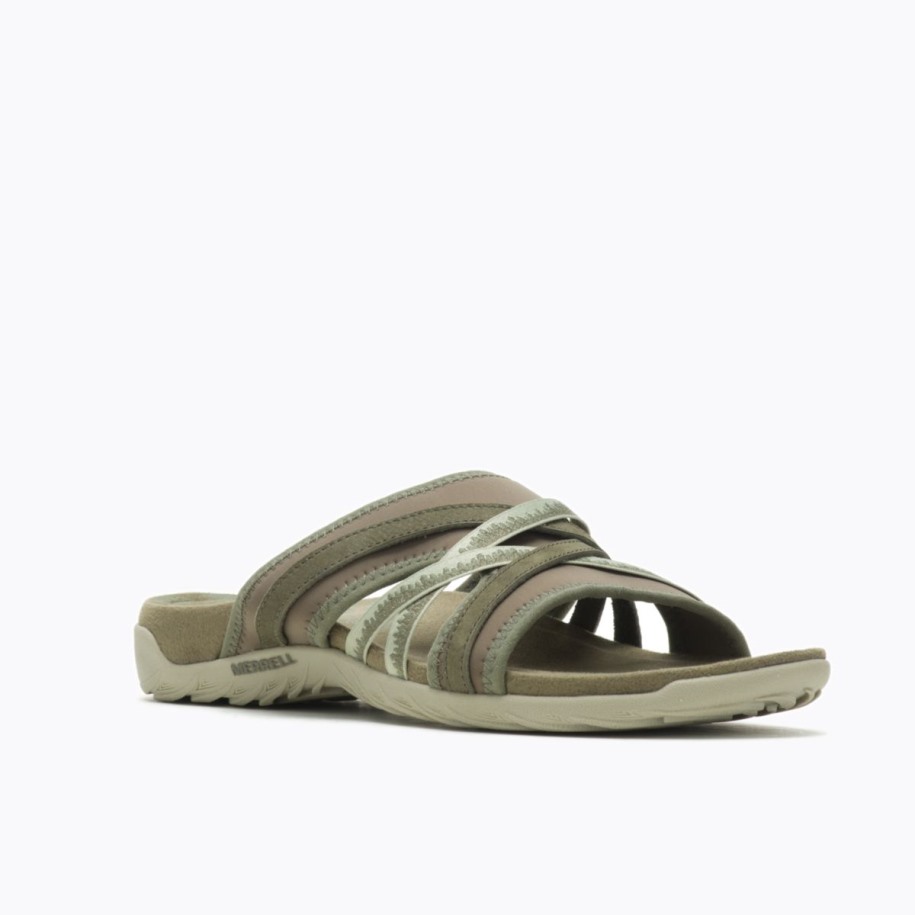 Kvinners Terran 3 Cush Slide Olive Merrell